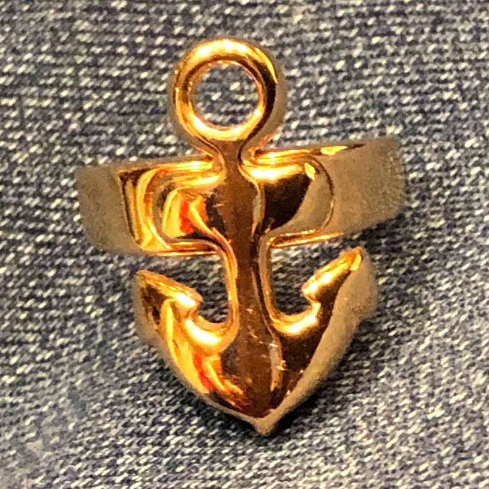 Bronzo Italia Rose Gold color Anchor ring